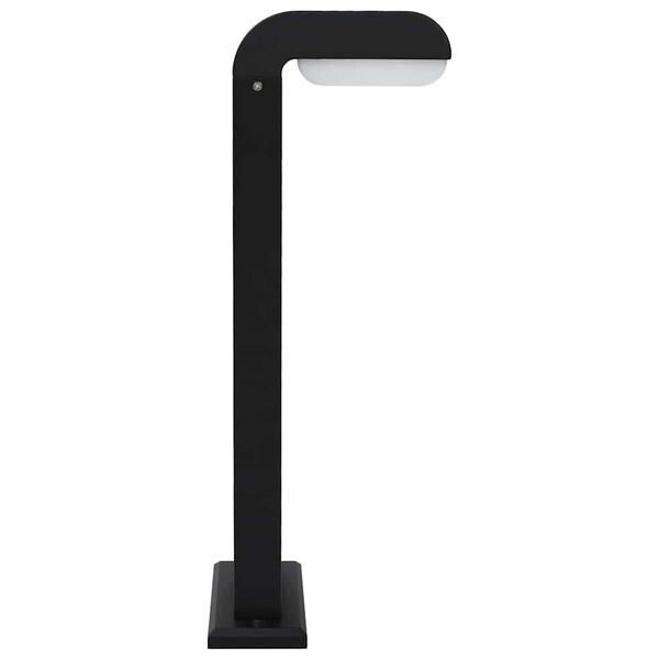 vidaXL L&aacute;mpara LED de pared para jard&iacute;n ovalada negra 9 W