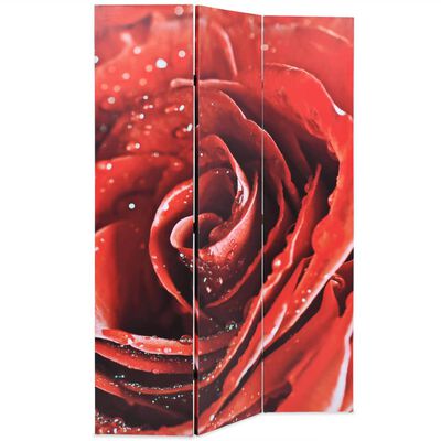 vidaXL Biombo divisor plegable 120x170 cm rosa roja