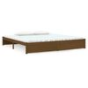 vidaXL Estructura cama sin colch&oacute;n madera maciza marr&oacute;n miel 200x200cm