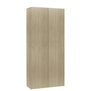 vidaXL Zapatero madera contrachapada color roble 80x35,5x180 cm