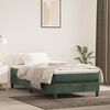 vidaXL Estructura Estructura de cama con somier terciopelo verde oscuro 100x200 cm