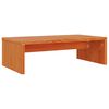 vidaXL Soporte de monitor madera maciza pino marr&oacute;n cera 50x27x15 cm