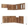 vidaXL Mueble cocina Kalmar madera vieja 11 pzas madera contrachapada