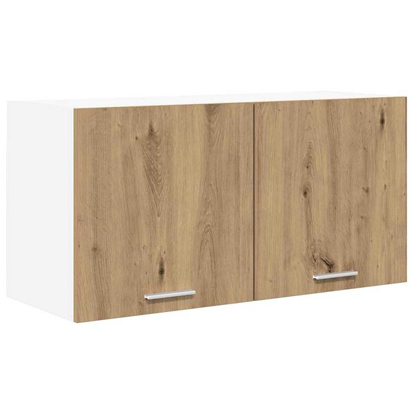 vidaXL Mueble colgante con puerta Roble artesanal 80 x 31 x 40 cm
