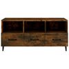 vidaXL Mueble para TV madera contrachapada roble ahumado 102x35x50 cm
