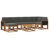 vidaXL Conjunto de sof&aacute;s de exterior 8 uds. Natural y Antracita