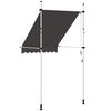 vidaXL Toldo retr&aacute;ctil de funcionamiento manual antracita 150 cm