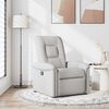 vidaXL Sill&oacute;n reclinable de tela gris nube