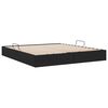 vidaXL Cama con almacenamiento con cabecera Negro 180 x 200 cm tela