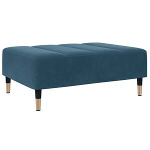 vidaXL Reposapi&eacute;s de terciopelo azul 77x55x31 cm