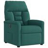 vidaXL Sill&oacute;n reclinable el&eacute;ctrico tela verde oscuro