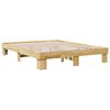 vidaXL Estructura de cama sin colch&oacute;n 140x200 cm madera maciza roble