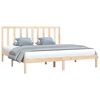 vidaXL Estructura de cama sin colch&oacute;n madera maciza de pino 200x200 cm