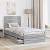 vidaXL Estructura de cama Gris Sonoma 100 x 200 cm Madera Ingenieril