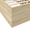 vidaXL Estructura de cama sin colchón madera roble Sonoma 75x190 cm
