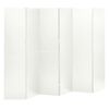 vidaXL Biombo divisor de 6 paneles acero blanco 240x180 cm