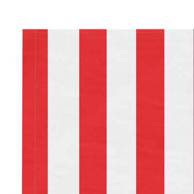 vidaXL Tela de repuesto de toldo rayas rojas y blancas 5x3 m
