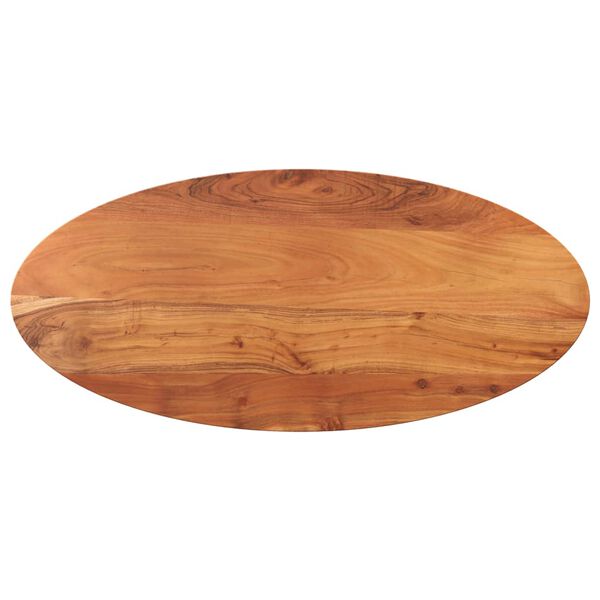 vidaXL Tablero de mesa ovalado madera maciza de acacia 140x60x2,5cm