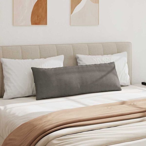 vidaXL Cojines de sof&aacute; 2 pcs Gris Claro 120 x 40 cm Tela de pana