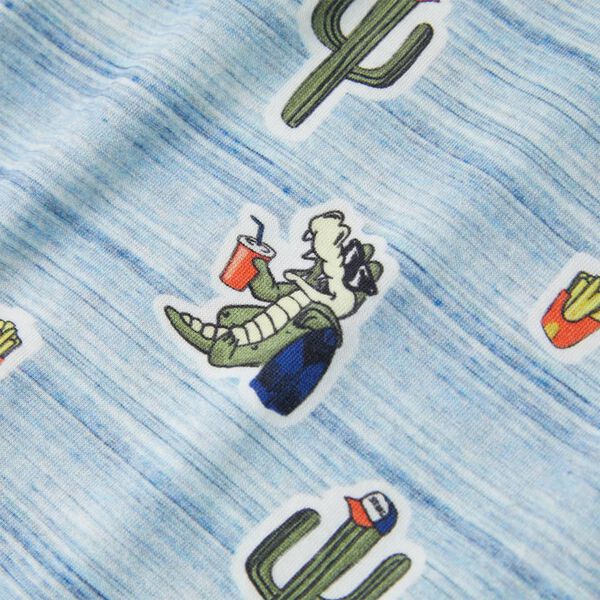 Camiseta infantil mezcla azules 128