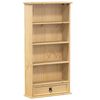 vidaXL Estanter&iacute;a de CDs Corona madera maciza de pino 52x17,5x103 cm