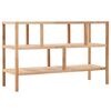 vidaXL Estanter&iacute;a para ba&ntilde;o madera maciza de nogal 100x40x65 cm