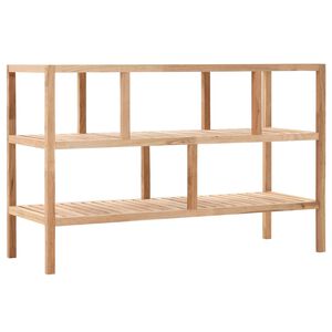 vidaXL Estanter&iacute;a para ba&ntilde;o madera maciza de nogal 100x40x65 cm
