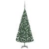 vidaXL &Aacute;rbol de Navidad preiluminado con luces y bolas verde 500 cm