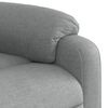 vidaXL Sill&oacute;n de masaje reclinable de pie de tela gris claro