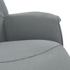 vidaXL Sill&oacute;n reclinable con reposapi&eacute;s tela gris claro