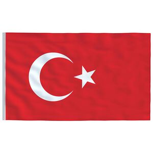 vidaXL Bandera de Turqu&iacute;a 90x150 cm