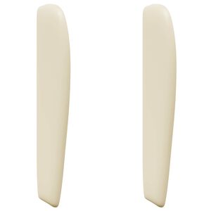 vidaXL Oreja de cabecero Crema PVC