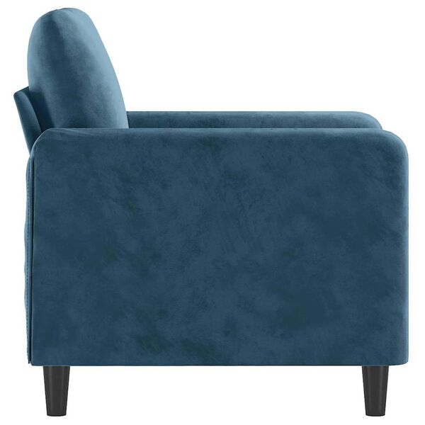 vidaXL Sill&oacute;n de terciopelo azul 60 cm