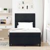 vidaXL Cama tipo Box Spring con colch&oacute;n Negro 120 x 190 cm tela