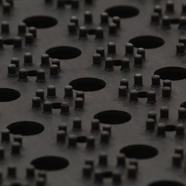 vidaXL Felpudo rectangular de goma 60x80 cm