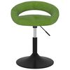 vidaXL Sillas de comedor giratorias 4 unidades terciopelo verde claro