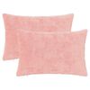 vidaXL Funda de almohada 2 uds. HEERLEN Rosa 50 x 75 cm
