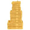 vidaXL Juego de toallas premium SOLUND 12 unidades dorado 600 gsm