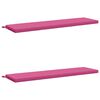 vidaXL Cojines para banco de 2 piezas SOEST 2 uds. 100% Poli&eacute;ster Rosa
