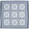 Esschert Design Alfombra de exterior 151,5 cm blanco y azul OC23