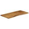 vidaXL Tablero de mesa borde natural madera maciza mango 100x60x2,5 cm