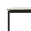 vidaXL Set comedor de jard&iacute;n con cojines 15 pzas rat&aacute;n sint&eacute;tico negro