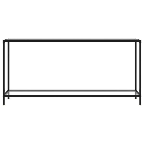 vidaXL Mesa de consola transparente vidrio templado 160x35x75 cm