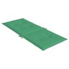 vidaXL Cojín silla de jardín respaldo alto 4 uds tela verde 120x50x3cm