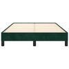 vidaXL Estructura cama sin colch&oacute;n terciopelo verde oscuro 120x190cm