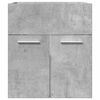 vidaXL Mueble de lavabo madera ingeniería gris hormigón 41x38,5x46 cm