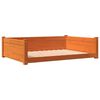vidaXL Cama para perros madera de pino marr&oacute;n cera 105,5x75,5x28 cm