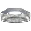 vidaXL Jardinera arriate acero galvanizado plata 523x140x36 cm