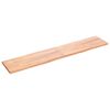vidaXL Tablero mesa madera tratada borde natural marr&oacute;n 200x40x(2-4)cm