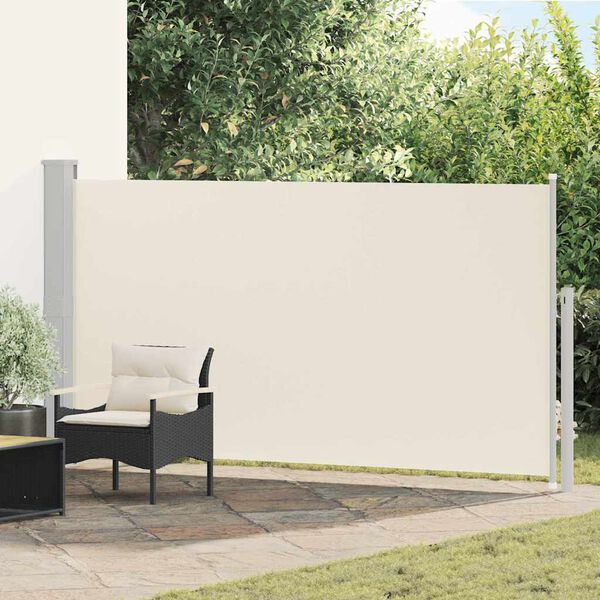 vidaXL Toldo lateral de jard&iacute;n o terraza crema 160x300 cm